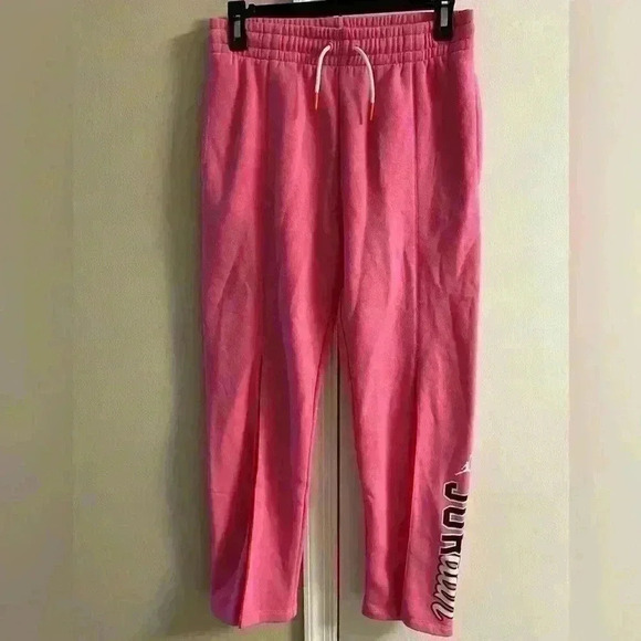 Jordan’s girls pink straight leg‎ joggers with elastic waist   Sz 13.NWT.Ret:$55 - Picture 1 of 8